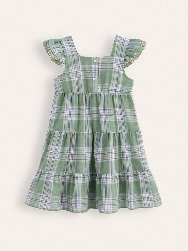 Young Girl New Summer Arrival Retro Style Princess Embroidered Girls' Dress