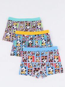 Teen Boy 3D Seamless Panda Underwear - Multicolor - View 2