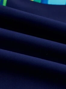 SHEIN Swim Traje de baño de una pieza de talla grande con estampado aleatorio para verano en la playa - Multicolor - Ver 3