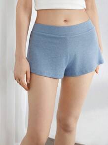 Ocili Pantalón de verano simple de casa para mujer de unicolor