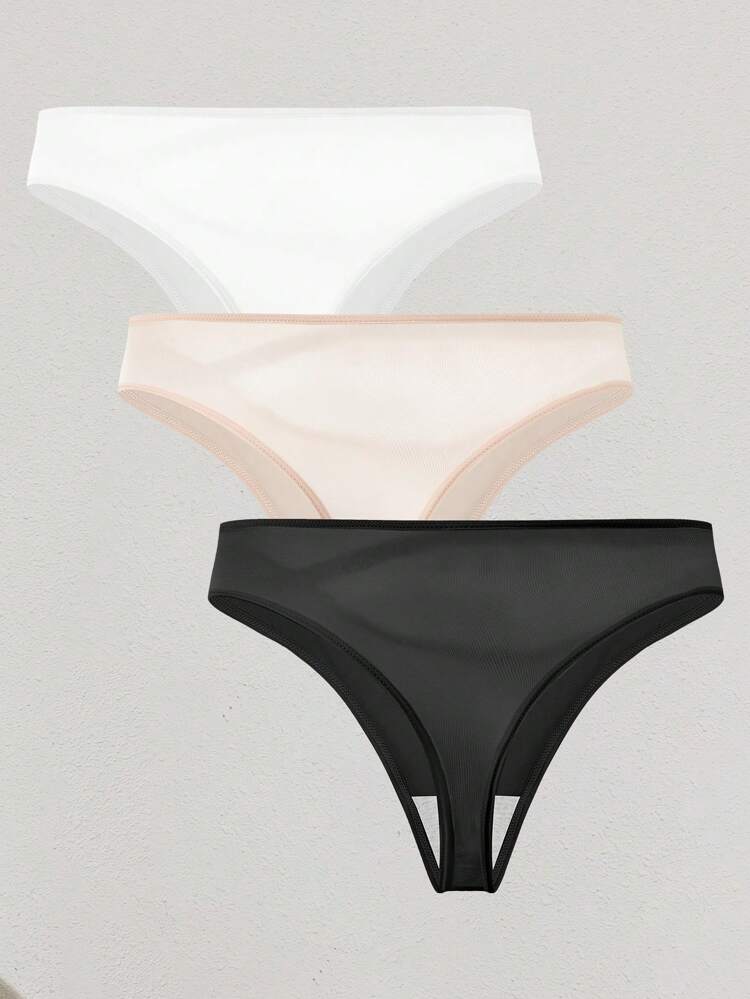 Women's Hollowed-Out Crossed Sexy Thongs (Pack Of 3)