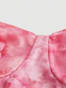 SHEIN MOD Váy dạ hội quây bằng vải tuyn màu hồng có dây buộc có thể tháo rời - Nhiều màu - Xem 7