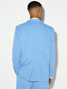 Manfinity VCAY Woven Casual Fancy Suit, 2pcs Set (Long-Sleeved Top And Pants)