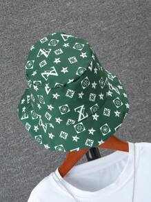 2pcs Toddler Boys' Bear Print Short Sleeve T-Shirt And Printed Shorts Set, Summer