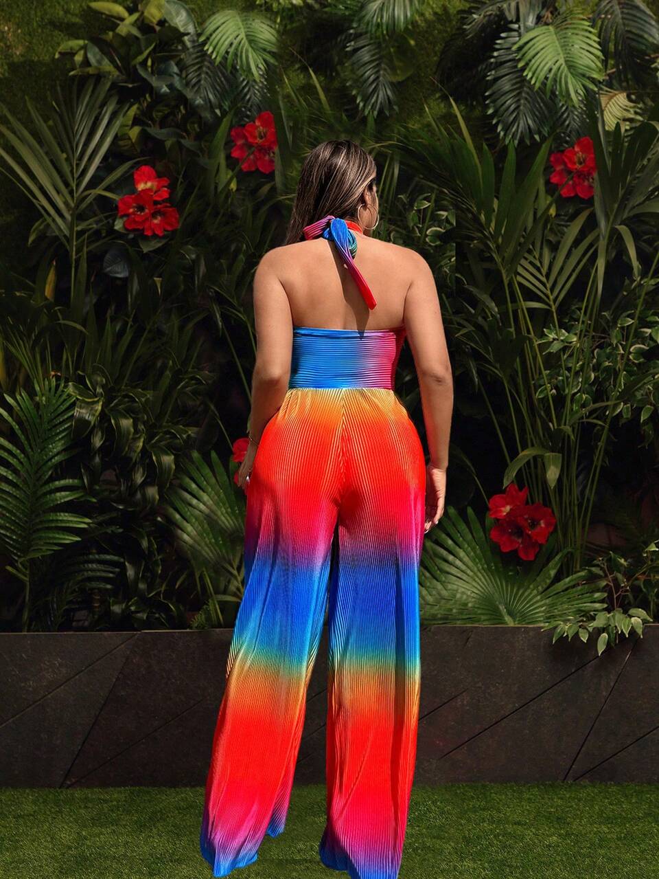 Women Jumpsuit : Rainbow Gradient Euryscelia