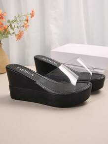 Women Platforms & Wedge Sandals - Hitam - View 5