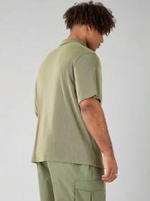 Manfinity NXTstreet 2pcs/Set Men's Plus Size Casual Casual Polo Suit