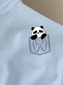 Manfinity Joysei Áo thun nam ngắn tay Slim Fit màu xanh Haze, cỡ L - Màu xanh bụi bặm - Xem 3