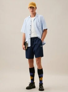 Manfinity VCAY Men's Loose Striped Short Sleeve Shirt Set, Suitable For Summer,Back To School - Multicolor - View 7