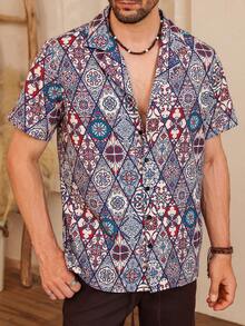 Manfinity RSRT 女士假期風格短袖印花襯衫 - 彩色 - 查看 5