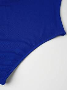 Franclia Ladies' Plain And Simple Short Sleeve Top And Long Pants Two-Piece Set, Daily Wear - Blue - View 5