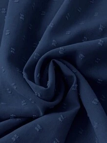 SHEIN LUNE Women's Plus Size Plain Sleeveless Daily Basic Shirt - Navy Blue - View 3