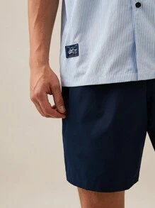 Manfinity VCAY Men's Loose Striped Short Sleeve Shirt Set, Suitable For Summer,Back To School - Multicolor - View 3