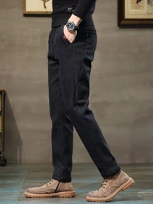 男士休闲直筒轻薄商务裤，秋季