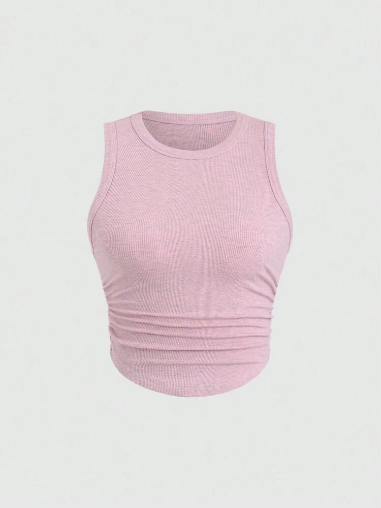 Women's Solid Color Simple Daily Sleeveless Tank Top