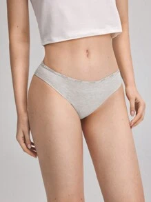 Ocili Ocili Ropa interior femenina diaria sencilla de triángulo unicolor (juego de 2)
