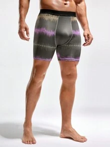 Men's Contrast Letter Print Boxer Shorts, 4pcs/Set - Multicolor - View 10