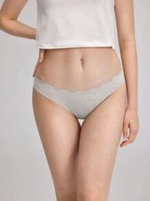 Ocili Ocili Ropa interior femenina diaria sencilla de triángulo unicolor (juego de 2)