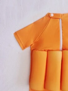 Baby Boy Summer Floating Swimwear With Lion Print - Orange - View 4