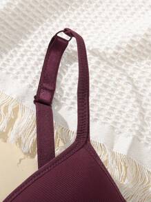 女士有鋼圈胸罩，1件裝 - 紫紅色 - 查看 7