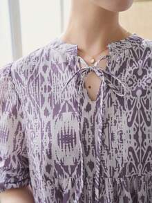 FRIFUL Váy vừa vặn in ngẫu nhiên cho nữ - Nhiều màu - Xem 7