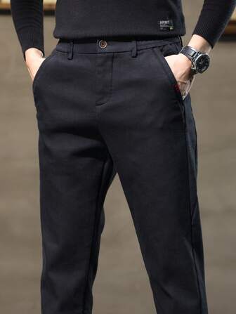 男士休闲直筒轻薄商务裤，秋季