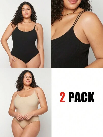 Forever 21 Women's Casual Basic Tank Top Bodysuit Set