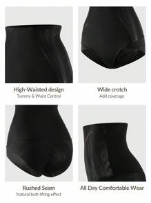 Shapelle Forme Shaping High Waisted Brief Shapewear Short Body Shaper Butt Lifter-Tummy Waist Control