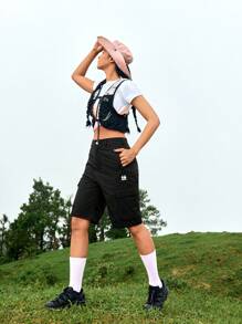 In My Nature 女性城市通勤直筒高腰運動休閒職業室外短褲