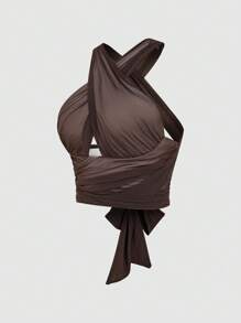 SHEIN Unity Top cruzado de verano para mujer con bloques de color