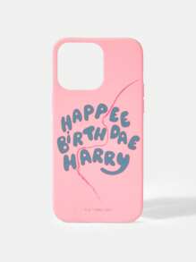 HARRY POTTER X SHEIN Birthday Cake Printed Phone Case, Gift,Compatible With IPhone,Back To School - Pink - View 3