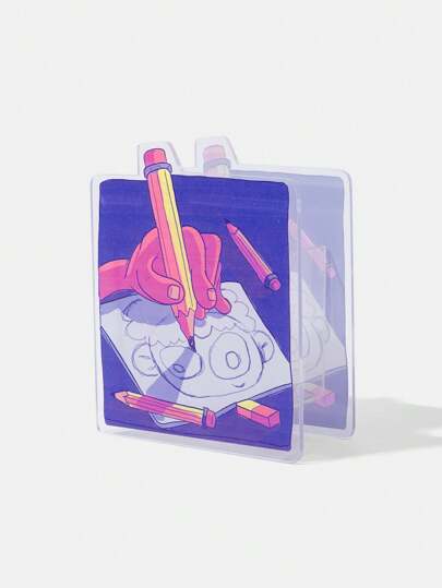 GAWX Caja de almacenamiento de papelería con diseño de impresión de dibujos animados lindos y kawaii, ideal para vacaciones