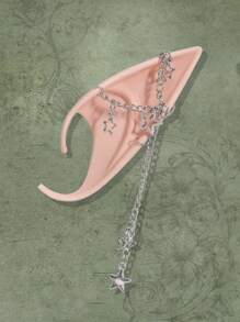 ROMWE Fairycore 1 Pair Cute Star Chain  Ears Cosplay Props For Halloween - Multicolor - View 5
