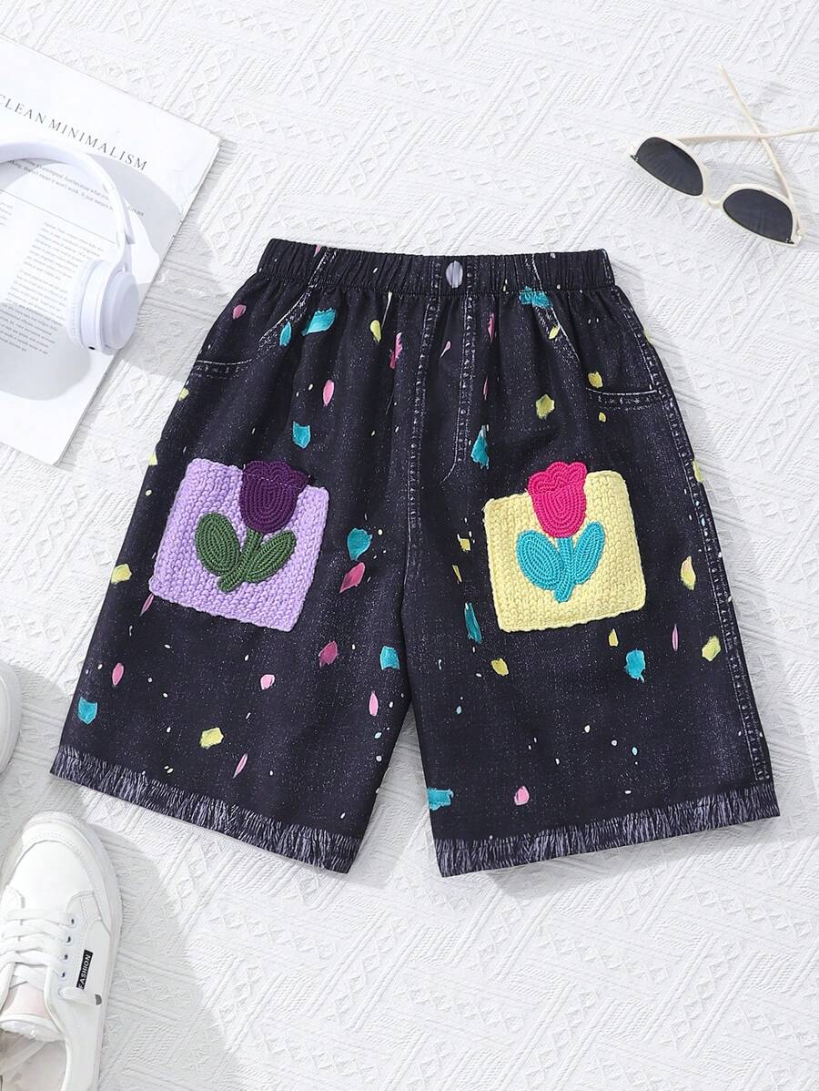 Spring/Summer/Autumn Tween Boy Casual Cool Shorts - Multicolor - View 1