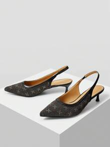 MOTF PREMIUM PANTOFI VERSATILI CU TOC ÎNALT CU STRASURI PENTRU FEMEI