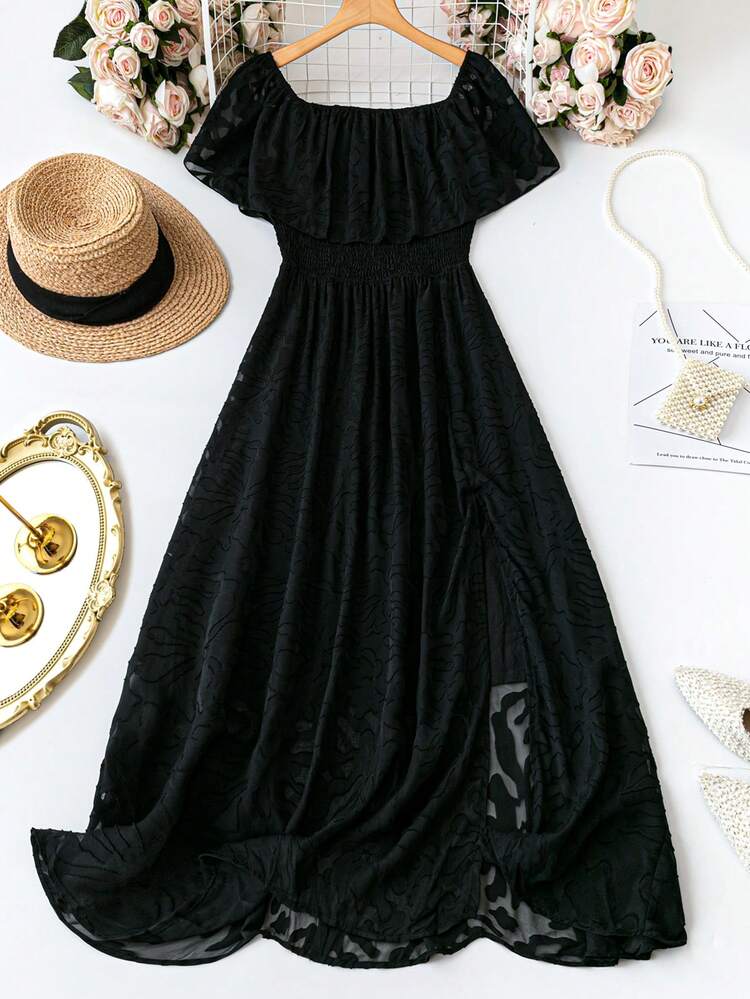 Plus Size Long Slit Dress