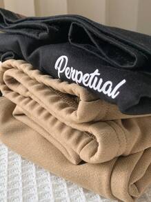 SHEIN Leap Crew Bộ áo thun tay ngắn in hình hoạt hình dễ thương và quần dài lưng thun cho bé trai và bé gái mùa hè - Nhiều màu - Xem 8