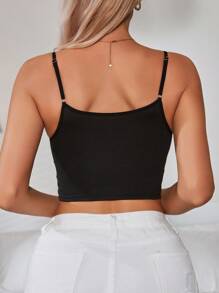 SHEIN Camisola / camiseta / chaleco básico para mujer con encaje impreso y decorado para todas las estaciones