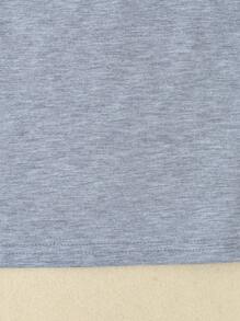 SHEIN Playful Pals Baby Boy 5pcs/Set Simple And Comfortable White T-Shirt, Spring/Summer - Multicolor - View 3