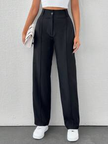 SHEIN Tall Pressed Straight Trousers