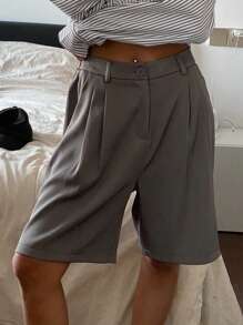 DAZY Damen Plissee Shorts mit Gelenkdesign Y2K Sommer