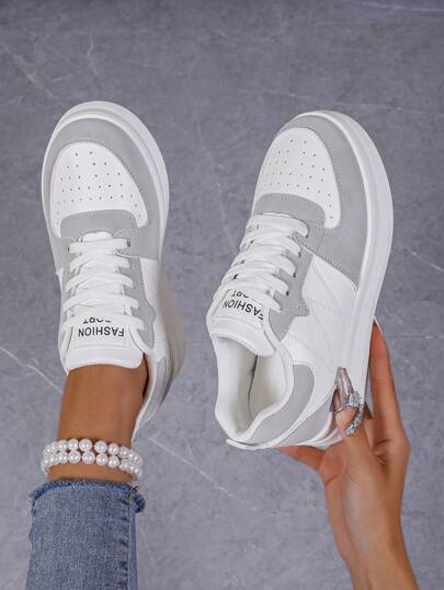 أحذية رياضية كاجوال للسيدات ذات كعب سميك وكتلي للخريف/الشتاء