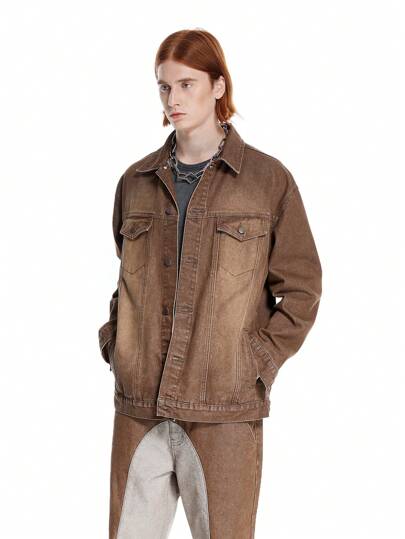 NEON BLANC X VICTOR VON SCHWARZ Chaqueta vaquera sobredimensionada de diseñador