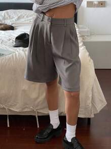 DAZY Damen Plissee Shorts mit Gelenkdesign Y2K Sommer