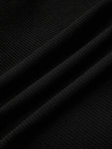 SHEIN Unity Conjunto casual de dos piezas de verano para mujer con parte superior sin tirantes plisada de unicolor y shorts - Multicolor - Ver 9