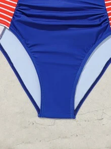 Đồ bơi đi nghỉ thường ngày in họa tiết dành cho các cô gái tuổi teen, Bộ bikini xếp nếp ngày 4 tháng 7 Trang phục ngày 4 tháng 7 - Nhiều màu - Xem 3