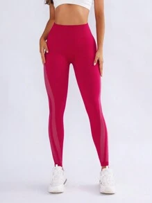 女士緊身運動衣褲 - 中紫紅色 - 查看 5