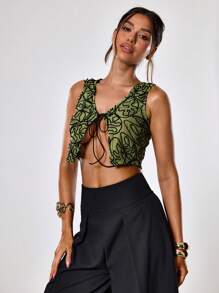 MUSERA Pantaloni eleganti con gamba extra ampia, estivi, sexy, chic e casual - nero - Visualizzare 5