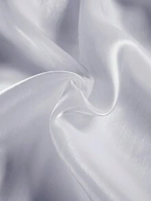 Elegant Women's Loose Solid Color High-Collar Lantern Sleeve Long Sleeve Top For Spring And Autumn - Light Grey - View 5