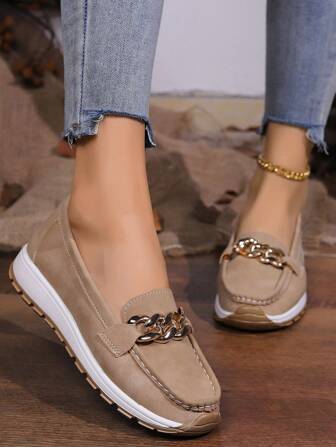 2025 Autumn Summer Hollow Out New Design Leather Shoes, Middle-Aged And Elderly Ladies Loafers, Women's Soft Sole Wedge Heel Breathable Hole Shoes